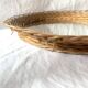 Round vintage wicker mirror - 45 cm