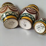 Trio of Saint Jean de Bretagne vases
