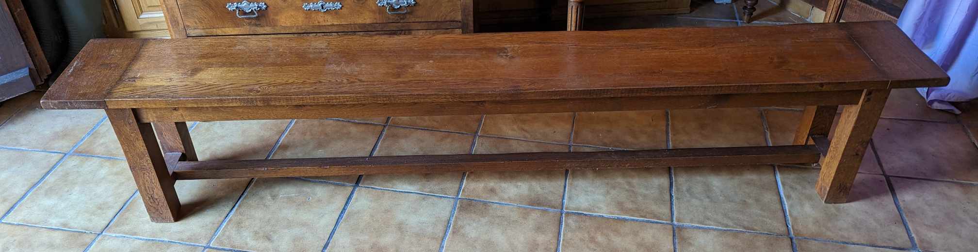 Banc en chêne massif