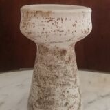 Vintage stoneware candle holder 70s