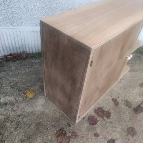 Small asymmetrical Art Deco piece of furniture