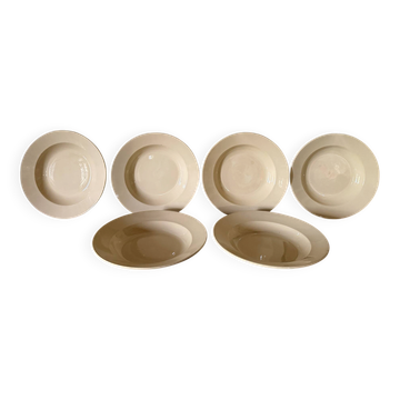 Deep plates Badonviller in half porcelain