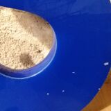 Letter S vintage sign in blue plexiglass