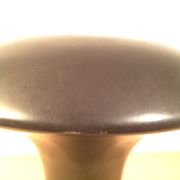 Vase moderniste "champignon" céramique noir