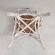 Vintage bamboo, rattan armchair with armrests, 1950s