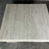Table basse en travertin vintage 1980
