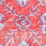 2x8 red classic vintage runner rug, 245x73cm