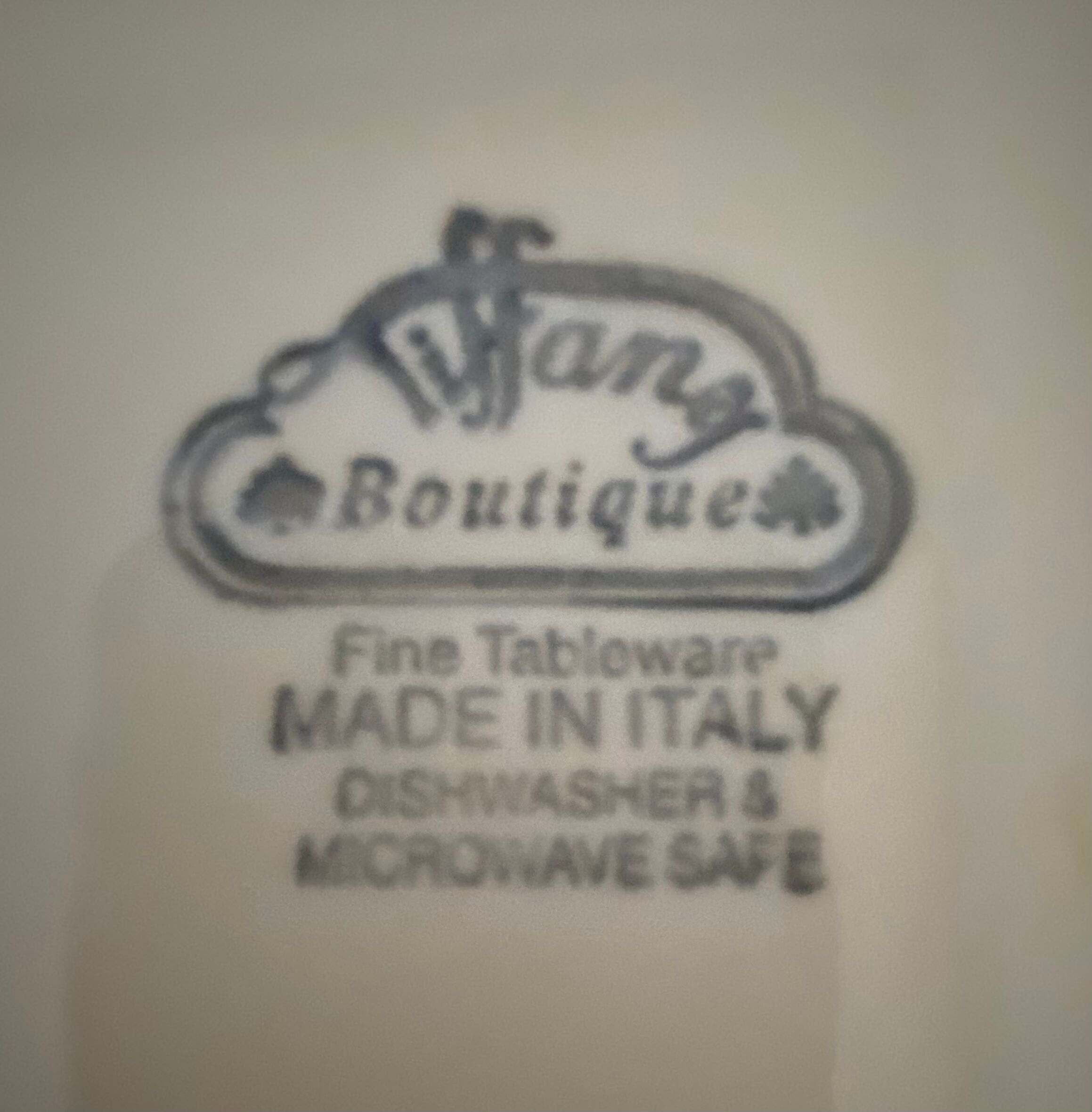 1 ceramic pocket empty from the Tiffany brand