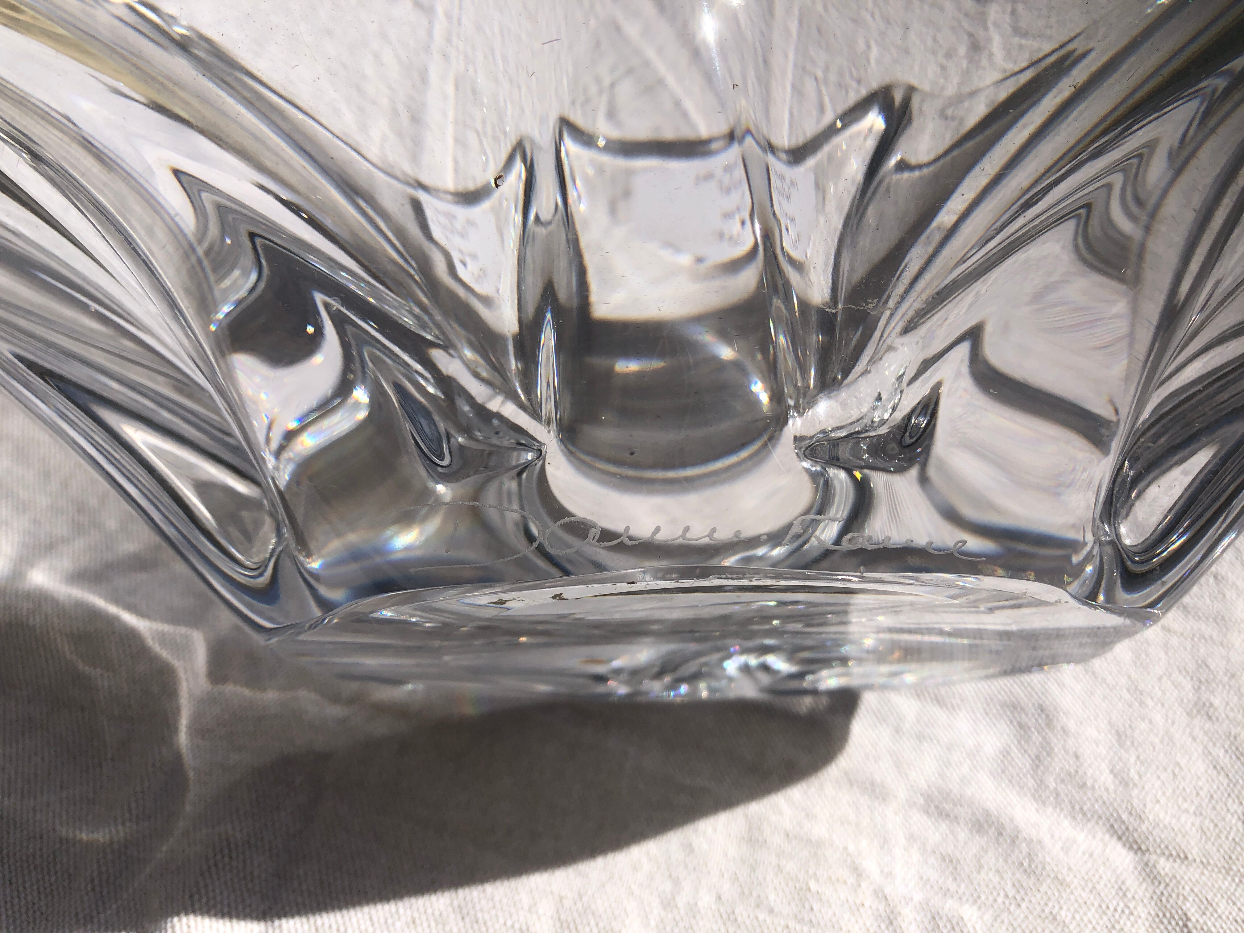 Coupe de fruits en cristal de Daum