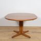 Mid-Century Round Walnut Extendable Dining Table, United Knigdom, 1950s