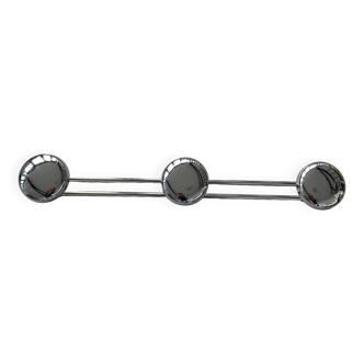 Coat hook with 3 chrome metal supports