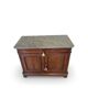 Commode Umbertino en acajou et noyer, 19e siècle.