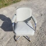 Old light grey pullman swivel office chair