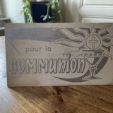 Small communion advertising sign - old, vintage