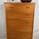 Commode rétro vintage en teck du milieu du siècle par Beeanese – 1960 Élégante