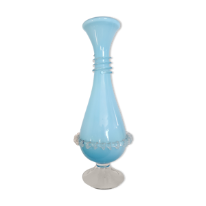 vase en opaline bleu - murano