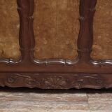 Large coat rack in Louis XV style, made of walnut and elm burl.