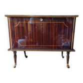 Bar en bois verni foncé – années 1960