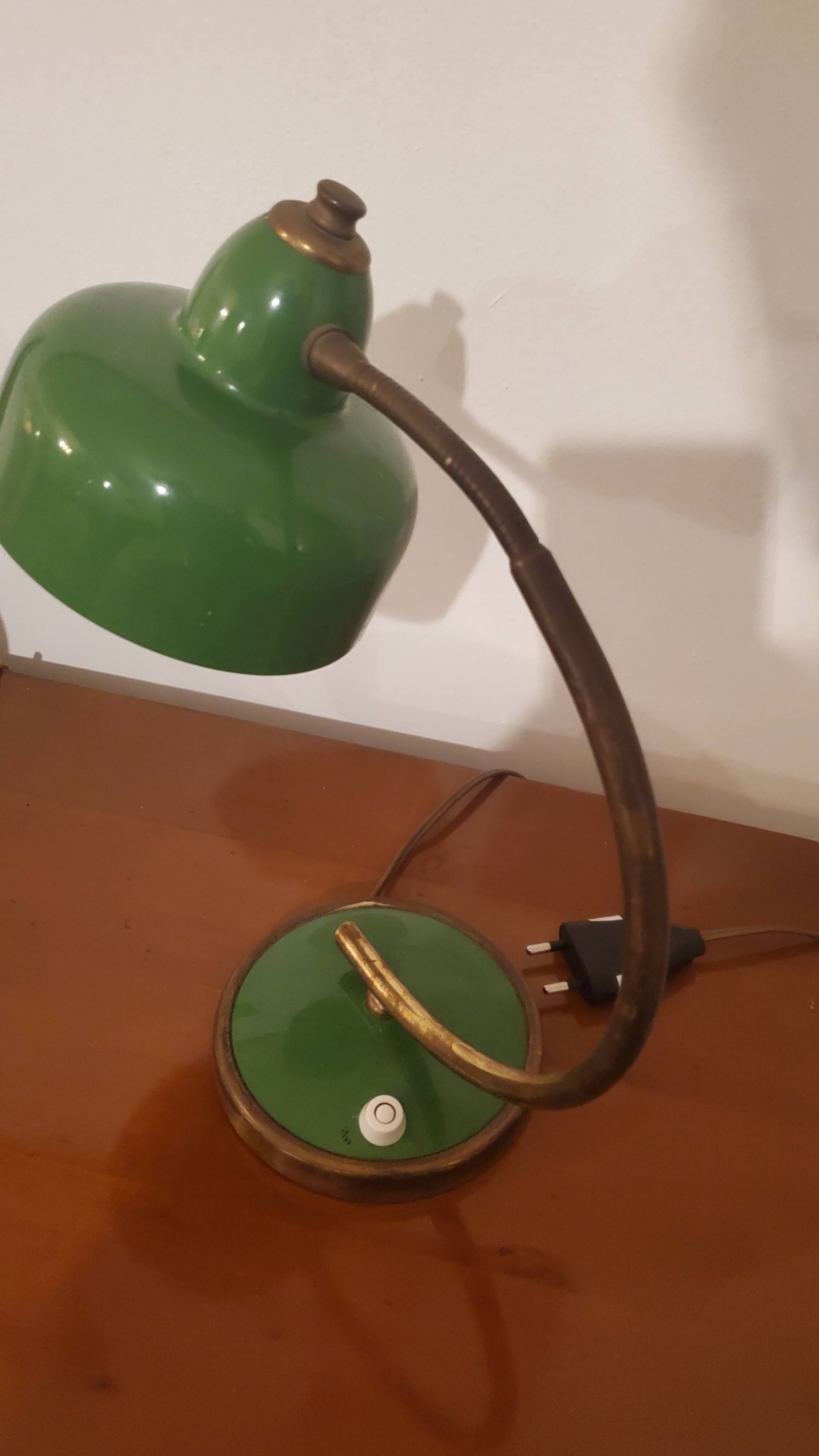 Bedside lamp, vintage table