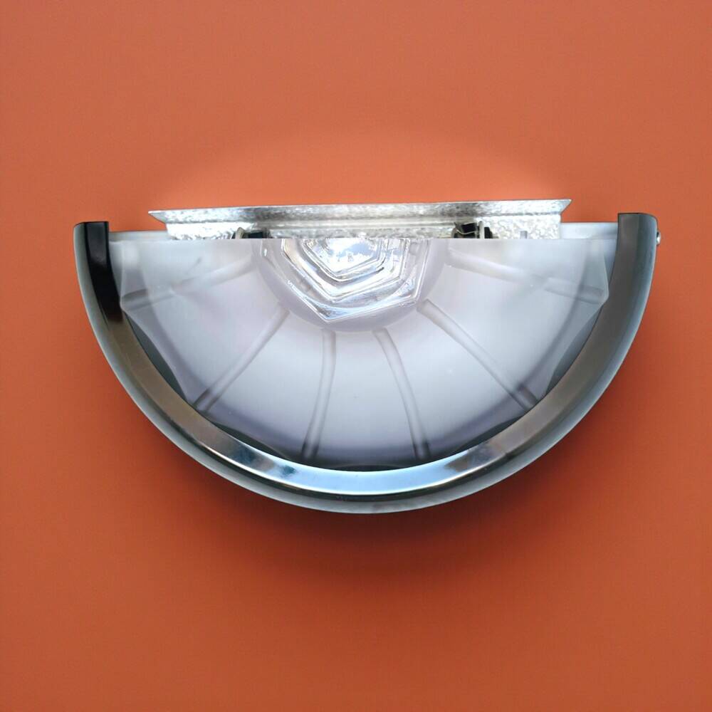 Art Deco style frosted glass wall sconce light