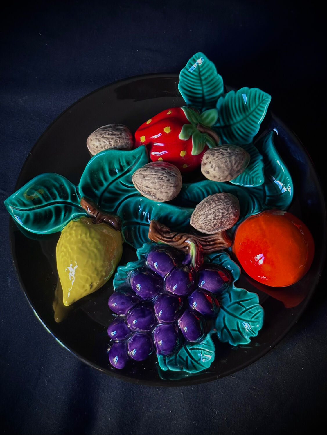 Vallauris barbotine plate Albert Ferlay