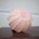 Lampe art déco, lampe à poser, lampe boule opaline rose, lampe de chevet, lampe d'appoint, 40's