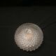Old ceiling light - Globe glass molded effect tip of diamonds - 70s