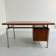 Teak and metal desk designed by George Frydman Efa 1960s vintage