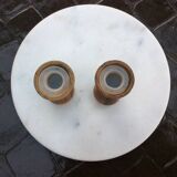 Olive wood pepper and salt shaker set