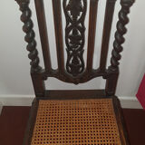 4 Twisted gothic chairs seated