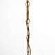 Beautiful huge 1970s gold-plated 5-arm tall metal chandelier by Hans Kögl