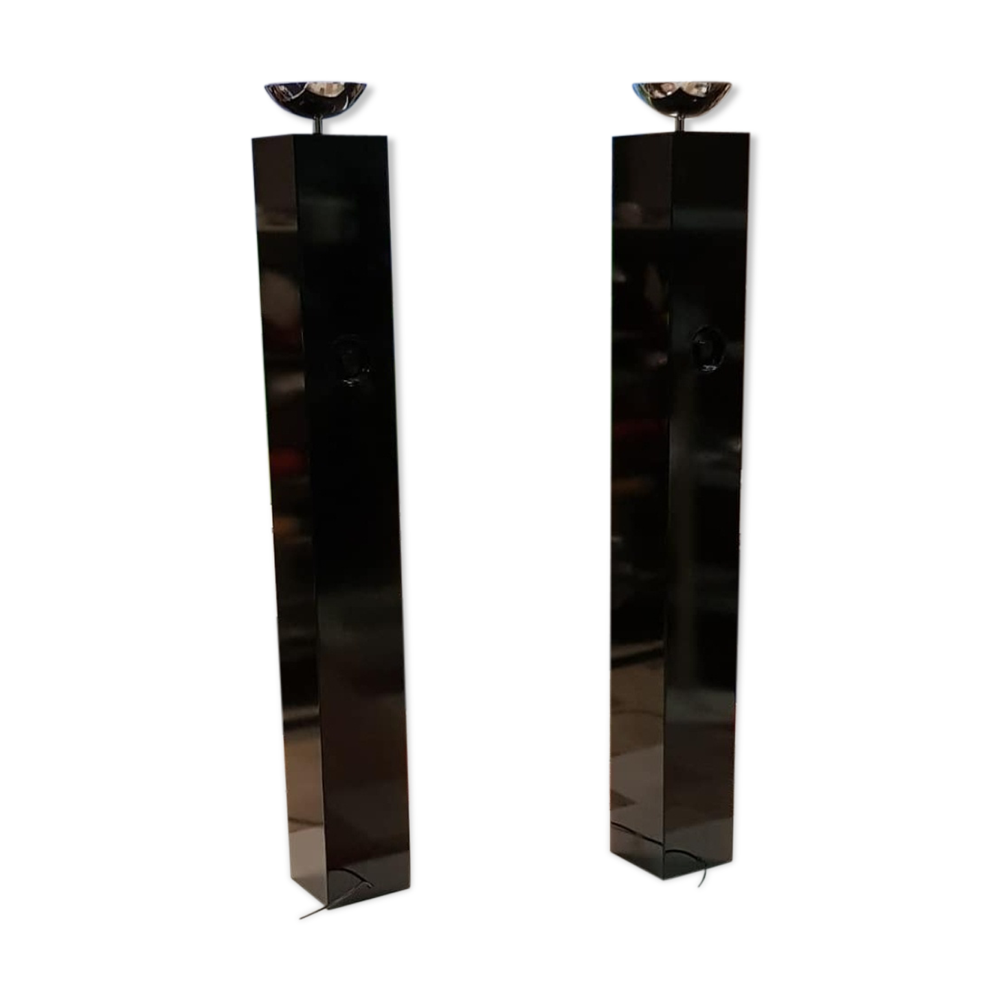 Pair of "Colonnes" floor lamps by Michel Boyer - 1970