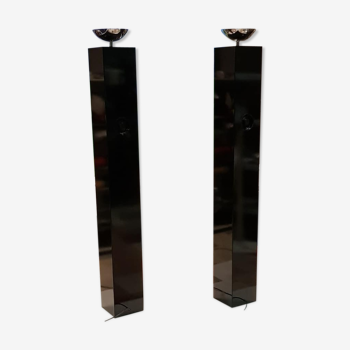 Pair of "Colonnes" floor lamps by Michel Boyer - 1970