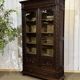 Breton library from the early 20th century in chestnut wood