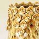 Amber Honey Ceramic Cache-Pot with Sculpted Floral Decor - Bohemian Style