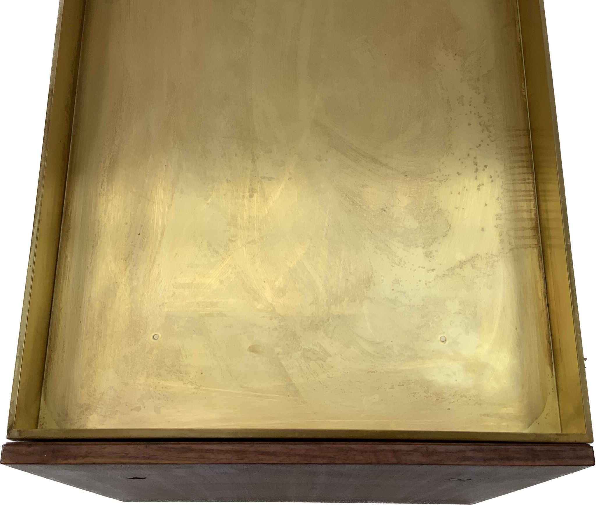 Vintage Danishs Modern  Modern Teak, Brass Planter/ Flower Box/Pot Plant Stand 1960s