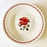 Plat avec décor de rose