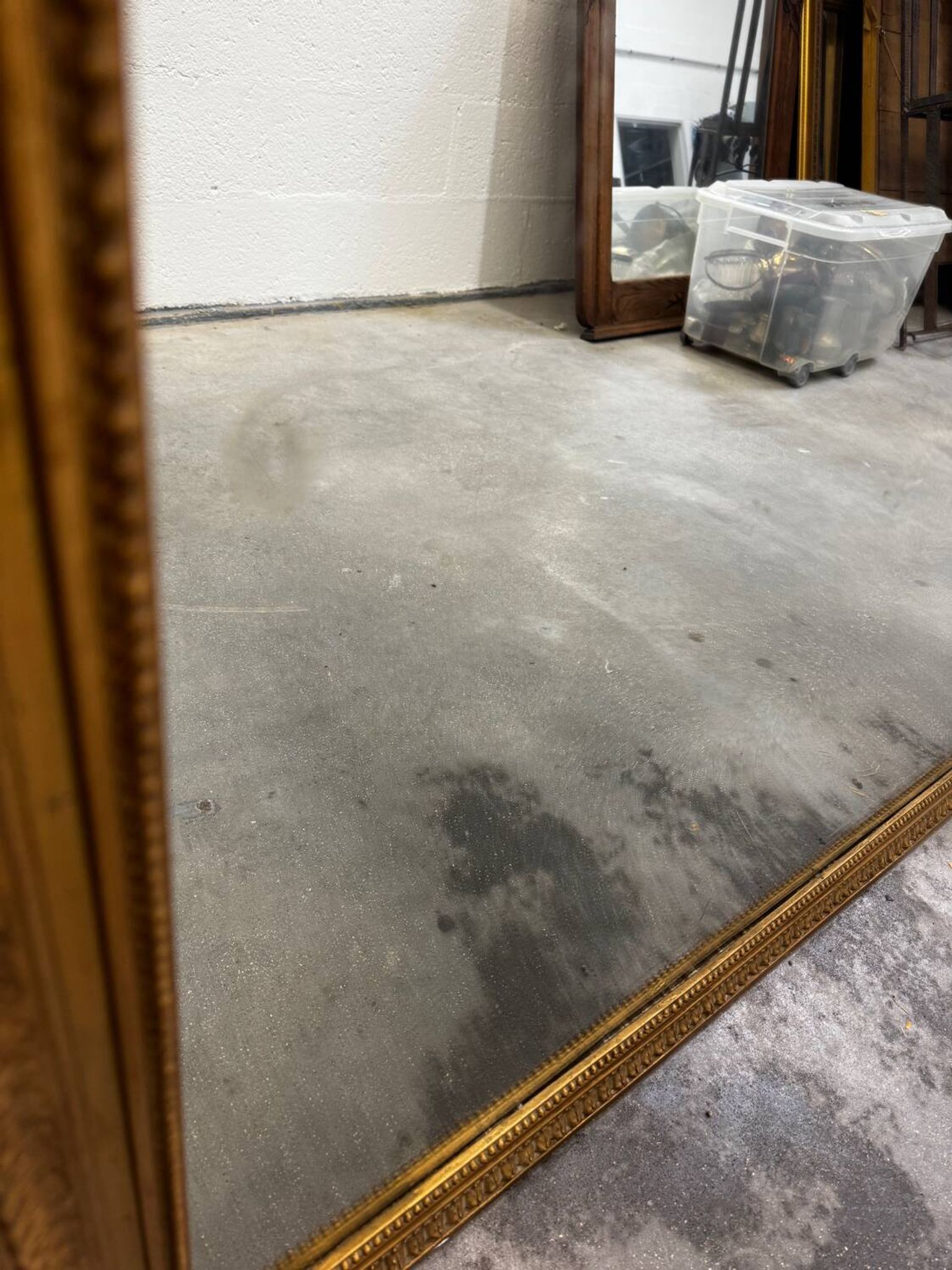 Miroir Grand format Louis Philippe bois doré