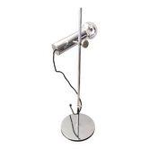 Lampe de bureau en laiton chromé, œuvre de Giuseppe Ostuni pour O-Luce, Italie