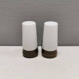 Ceramic bathroom lamp designed by Sigvard Bernadotte for IFÖ Sweden.