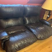 Marsala leather sofa Ligne Roset by Michel Ducaroy
