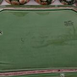 6-piece smoking service of enamelled earthenware