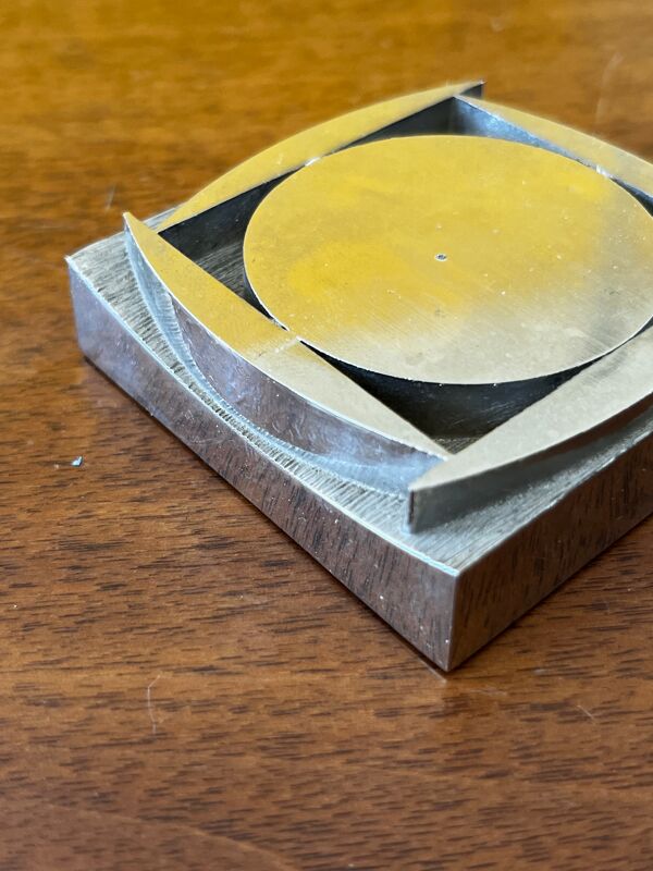 Sculpture moderniste, presse papier, mid century, space age Art