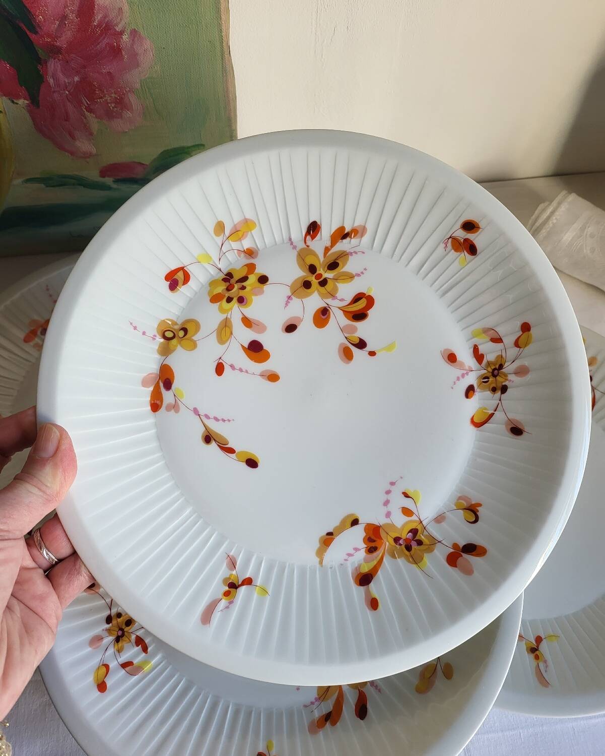 4 Haviland France Limoges Porcelain Dinner Plates