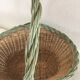 Spring wicker basket