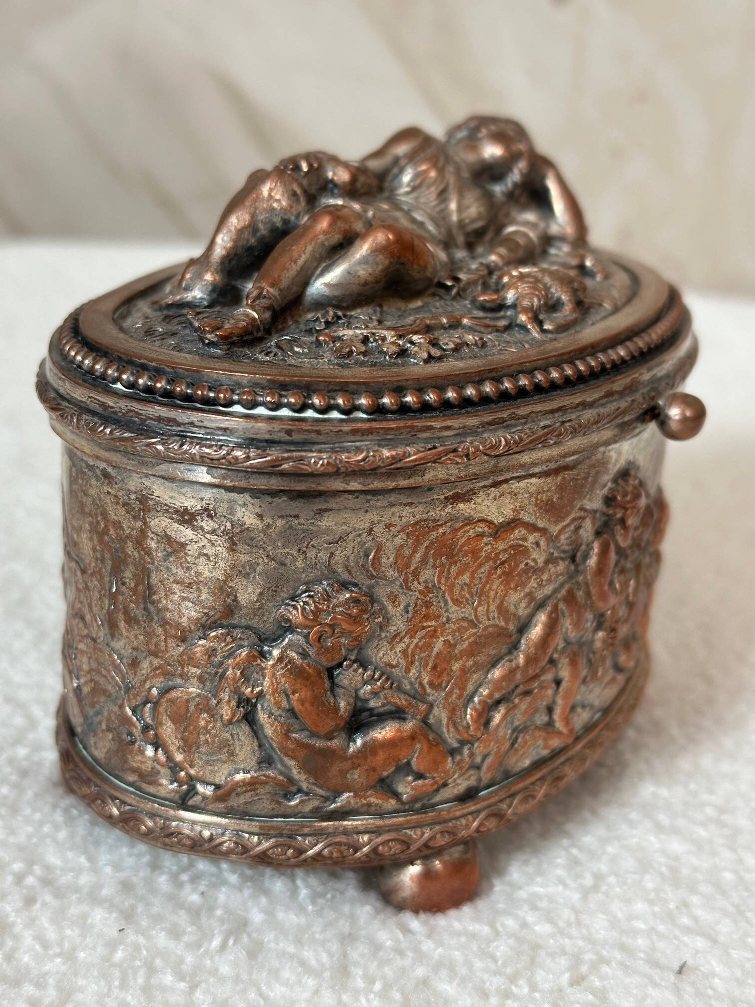 Copper jewelry box