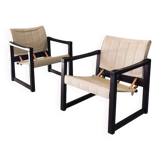 Diana Safari Lounge Chairs attributed to Karin Mobring for Ikea, 1970s, Set of 2