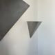 Pair of vintage wall lights, brushed metal, France 1970.