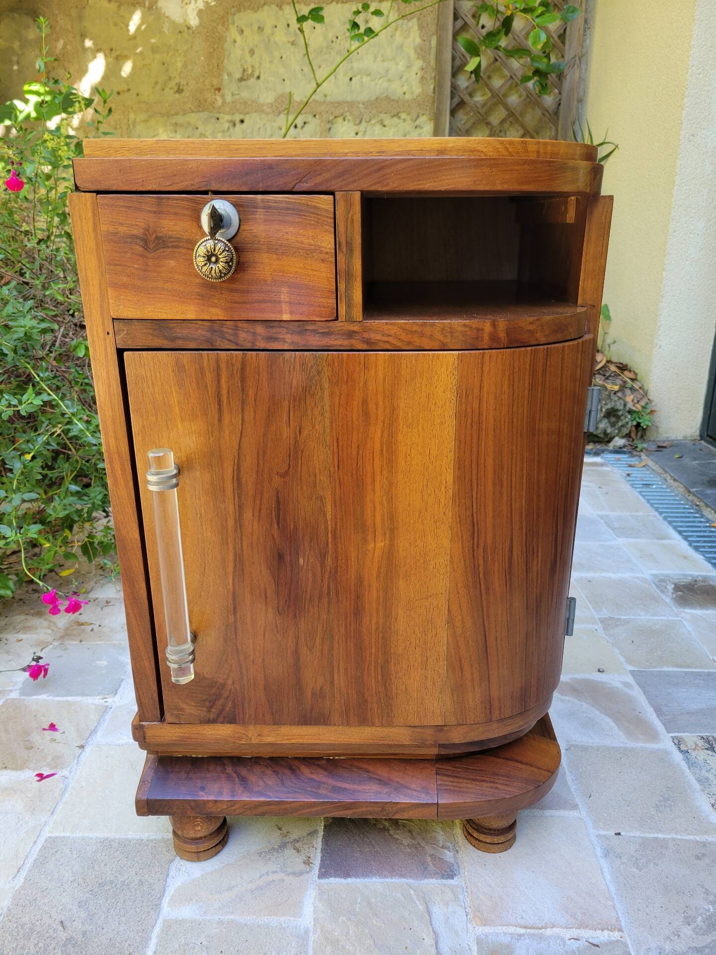 Art Deco bedside table or side table from the 1930s.