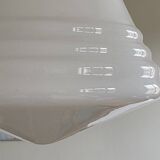 Large Art Deco suspension white opaline glass Philips